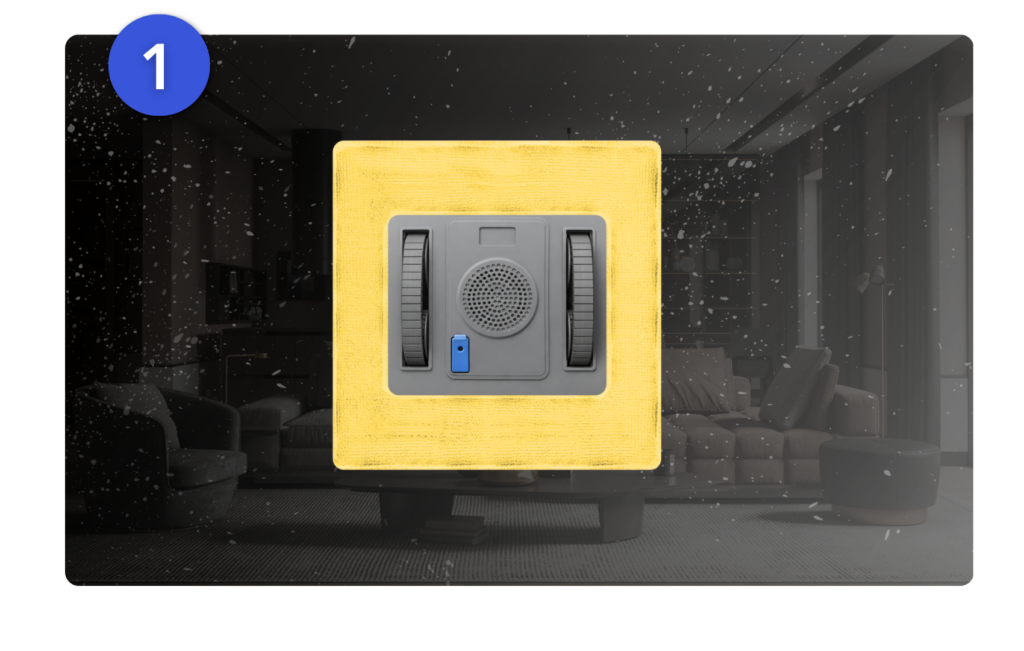Veltron™ Hester M3 Intelligenter Fensterreiniger  Automatisch und Mühelos