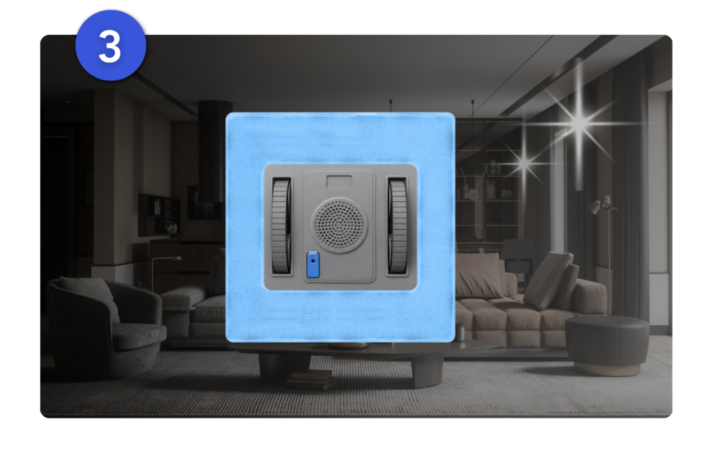 Veltron™ Hester M3 Intelligenter Fensterreiniger  Automatisch und Mühelos
