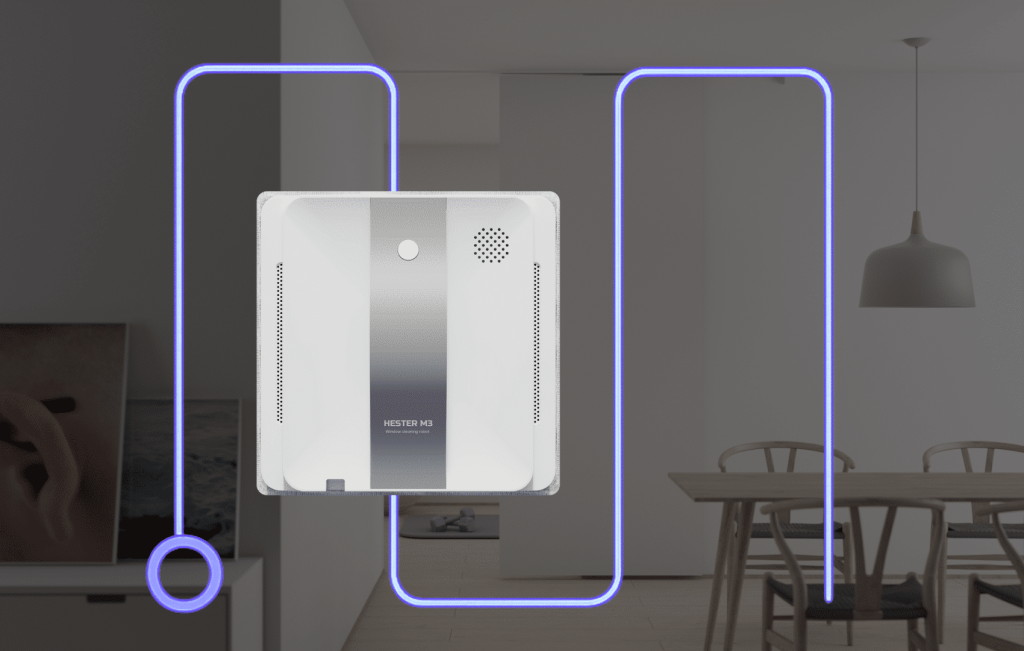 Veltron™ Hester M3 Intelligenter Fensterreiniger  Automatisch und Mühelos